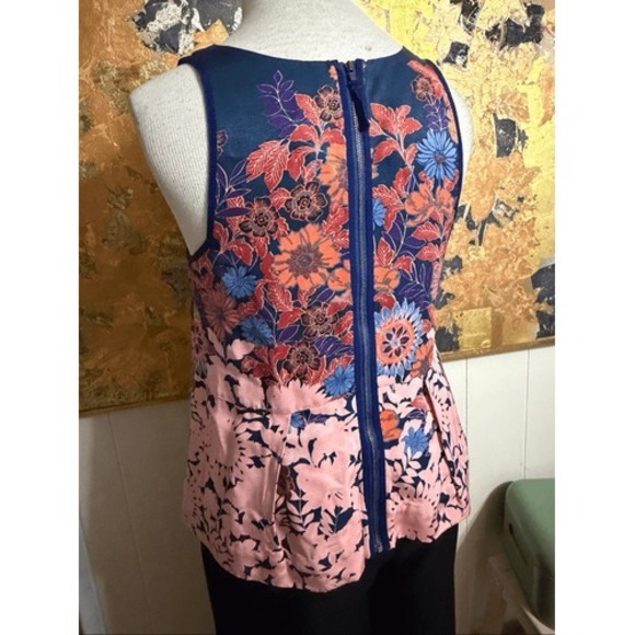 Anthropologie HD In Paris Elsie floral print tank top 10 - Picture 4 of 6